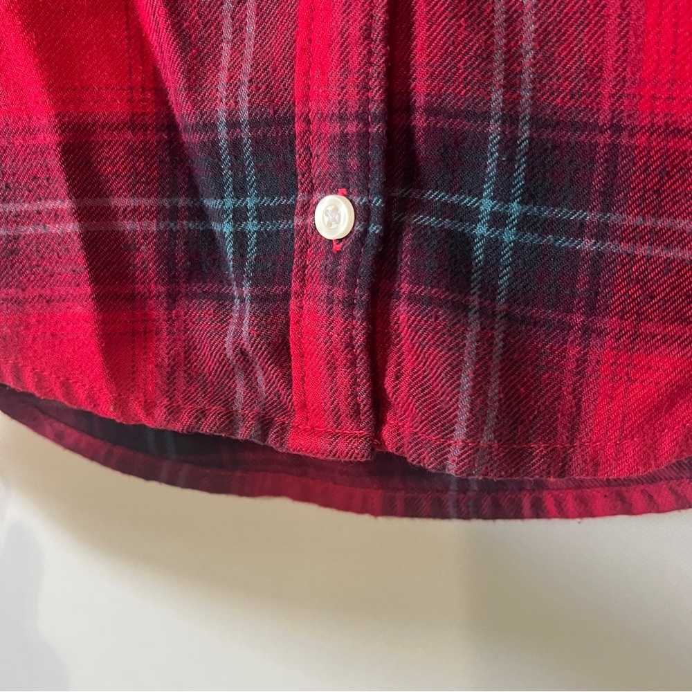 Abercrombie Kids Flannel Button Up Shirt, Sz 5/6 - Picture 4 of 7